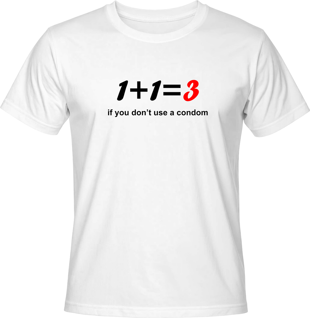 Тениска 1+1=3