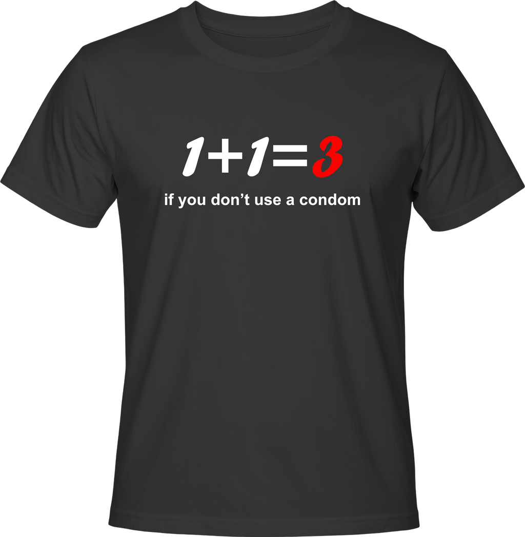 Тениска 1+1=3