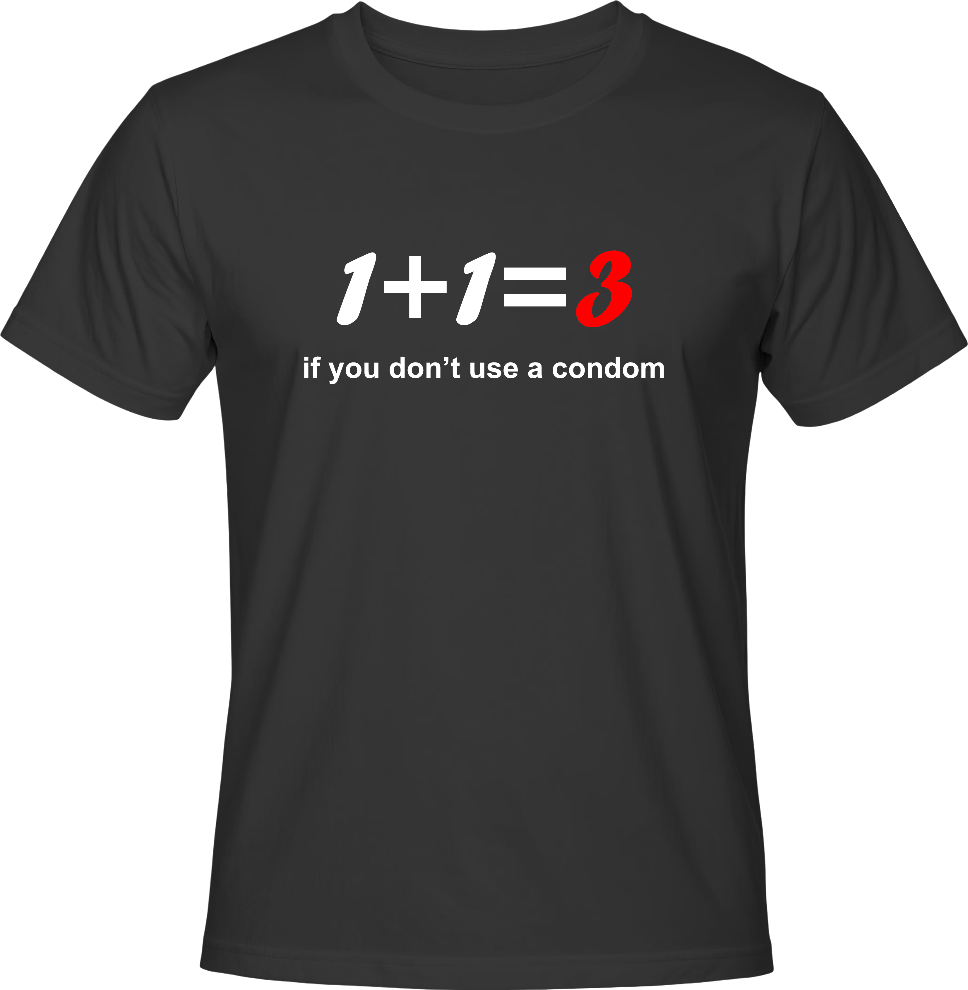Тениска 1+1=3