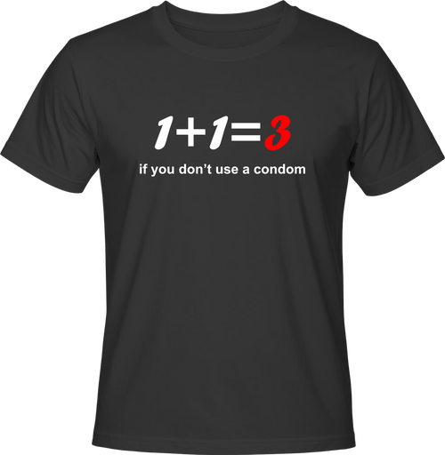Тениска 1+1=3