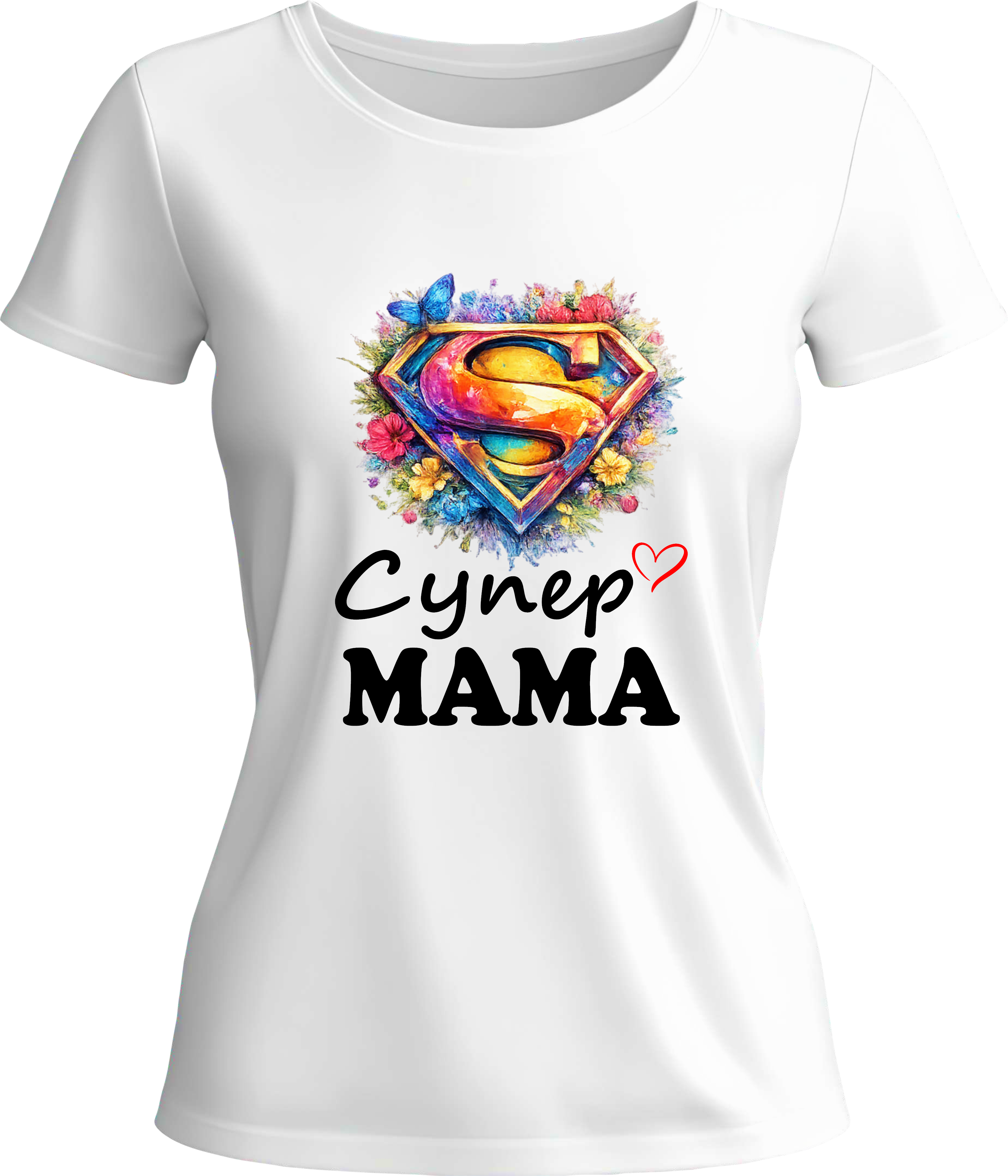 Тениска СУПЕР МАМА ❤︎
