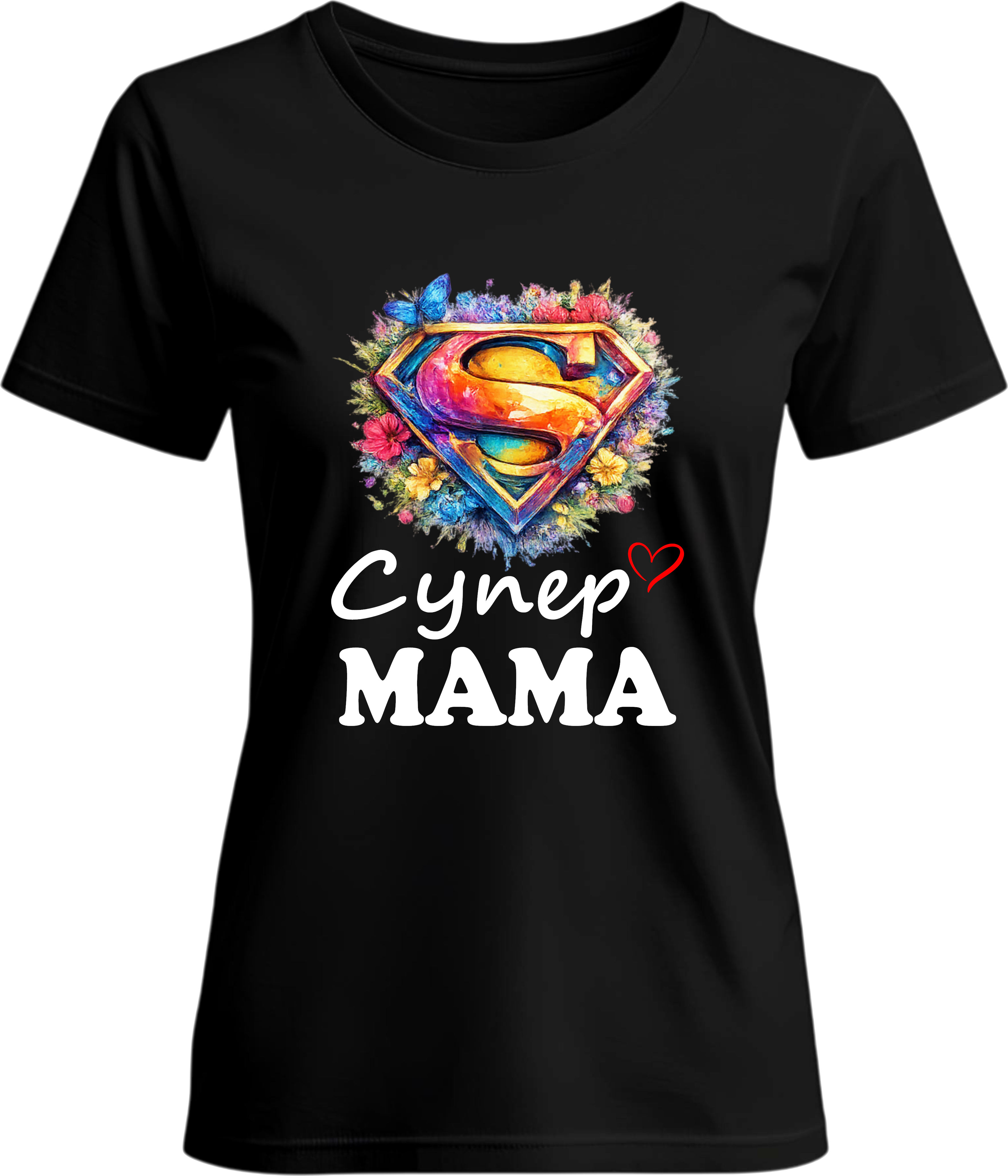 Тениска СУПЕР МАМА ❤︎