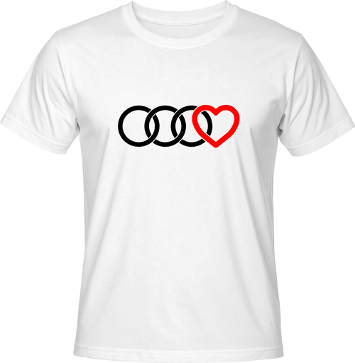 Тениска Audi сърце