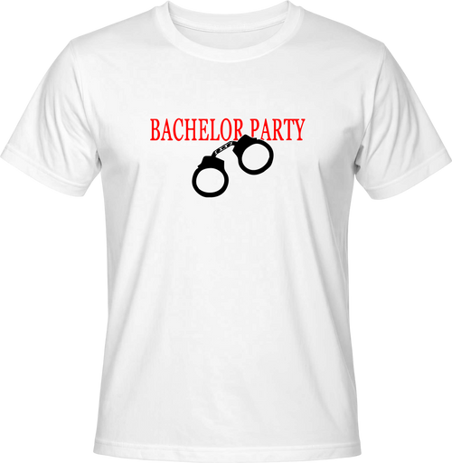 Тениска Bachelor Party - белезници