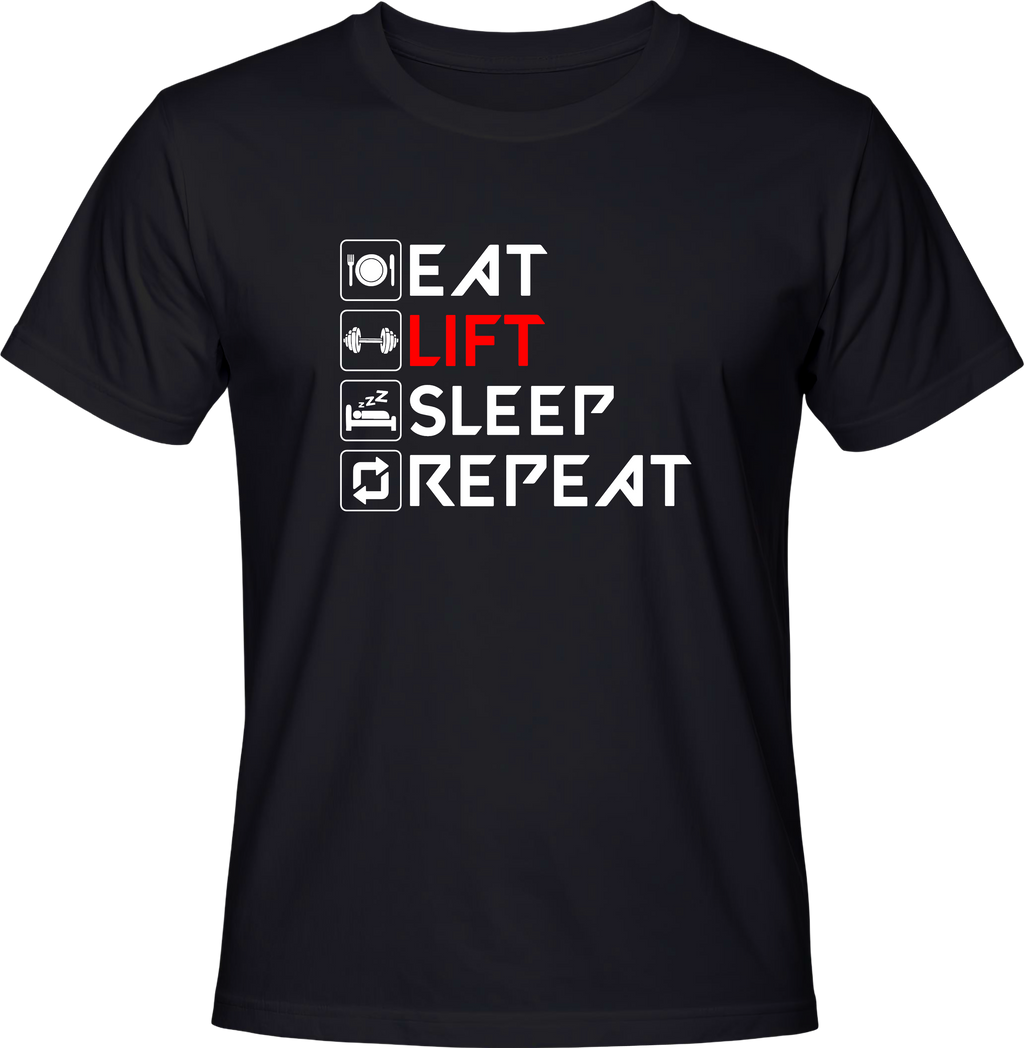 Тениска Eat, Lift, Sleep, Repeat