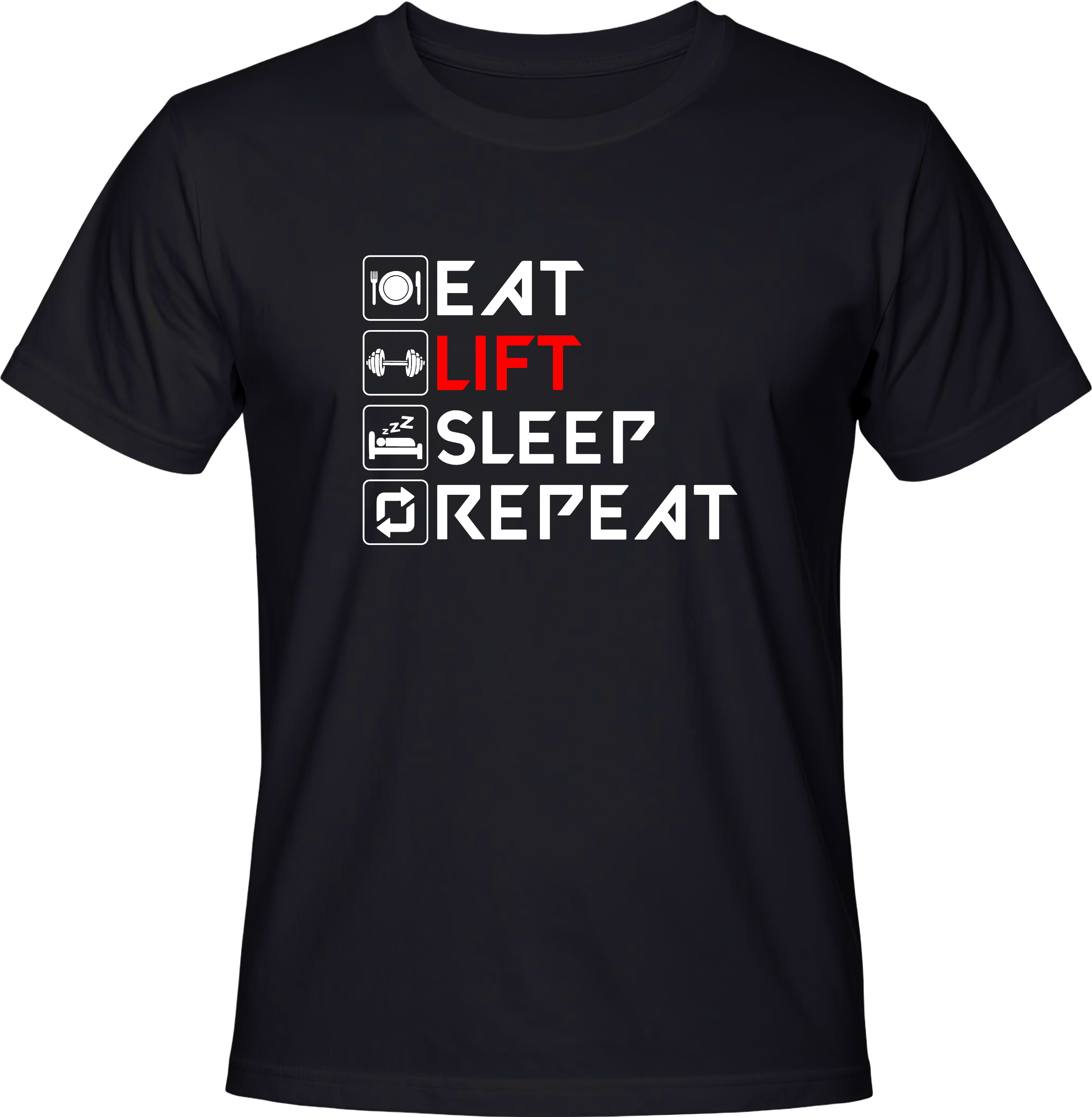 Тениска Eat, Lift, Sleep, Repeat
