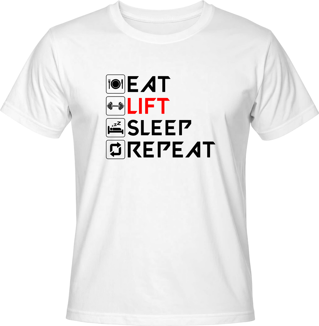 Тениска Eat, Lift, Sleep, Repeat