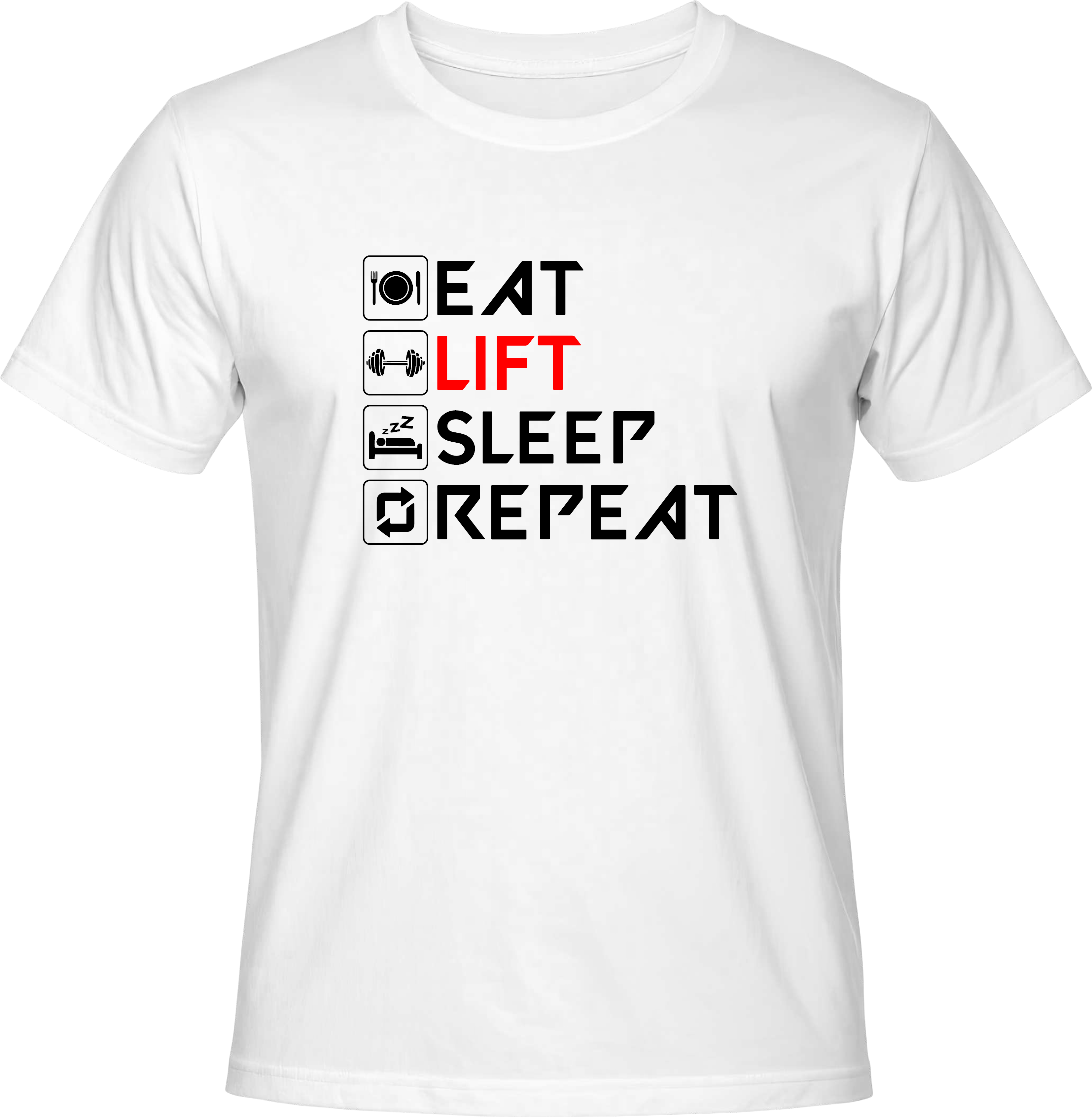 Тениска Eat, Lift, Sleep, Repeat