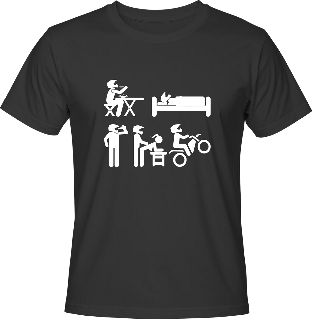 Тениска Eat, Sleep, RIDE