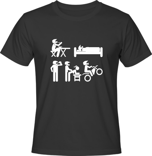 Тениска Eat, Sleep, RIDE