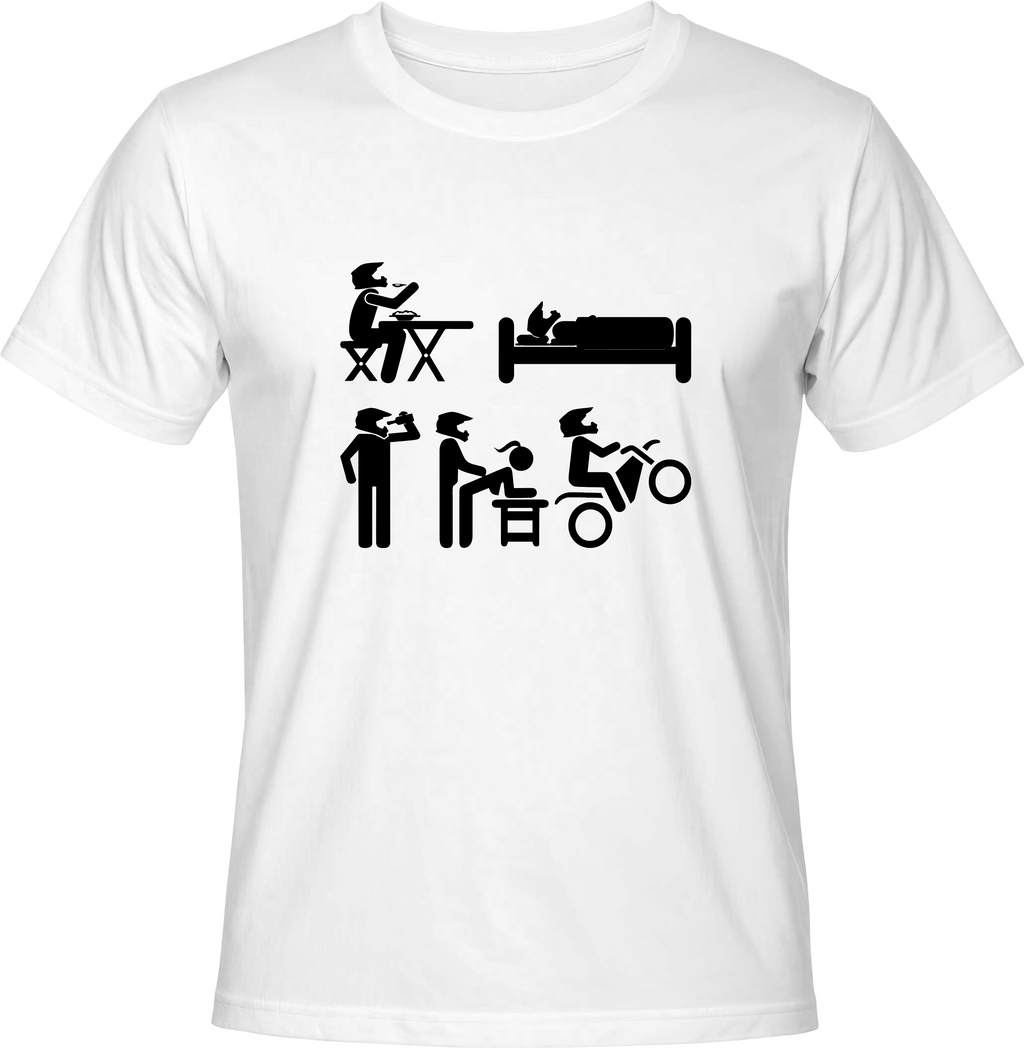 Тениска Eat, Sleep, RIDE
