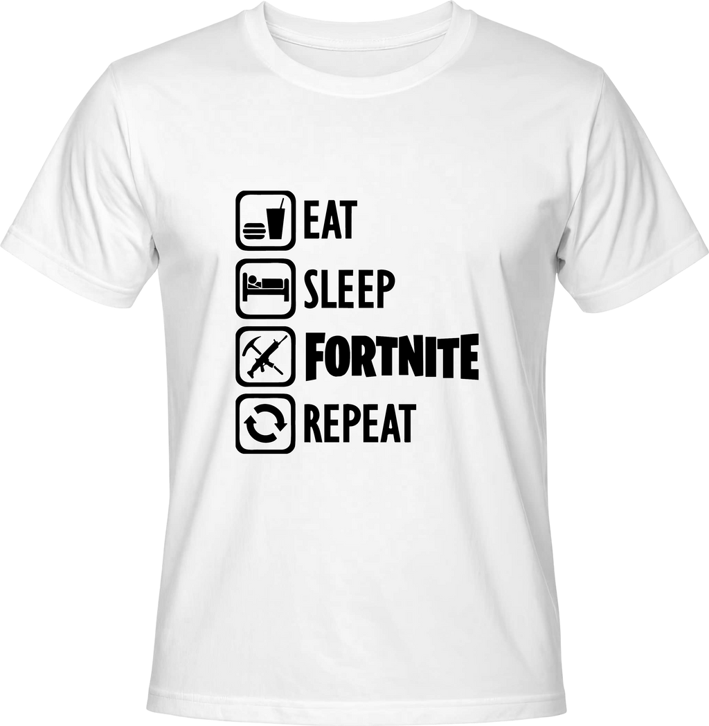 Тениска Eat, Sleep, FORTNITE, Repeat