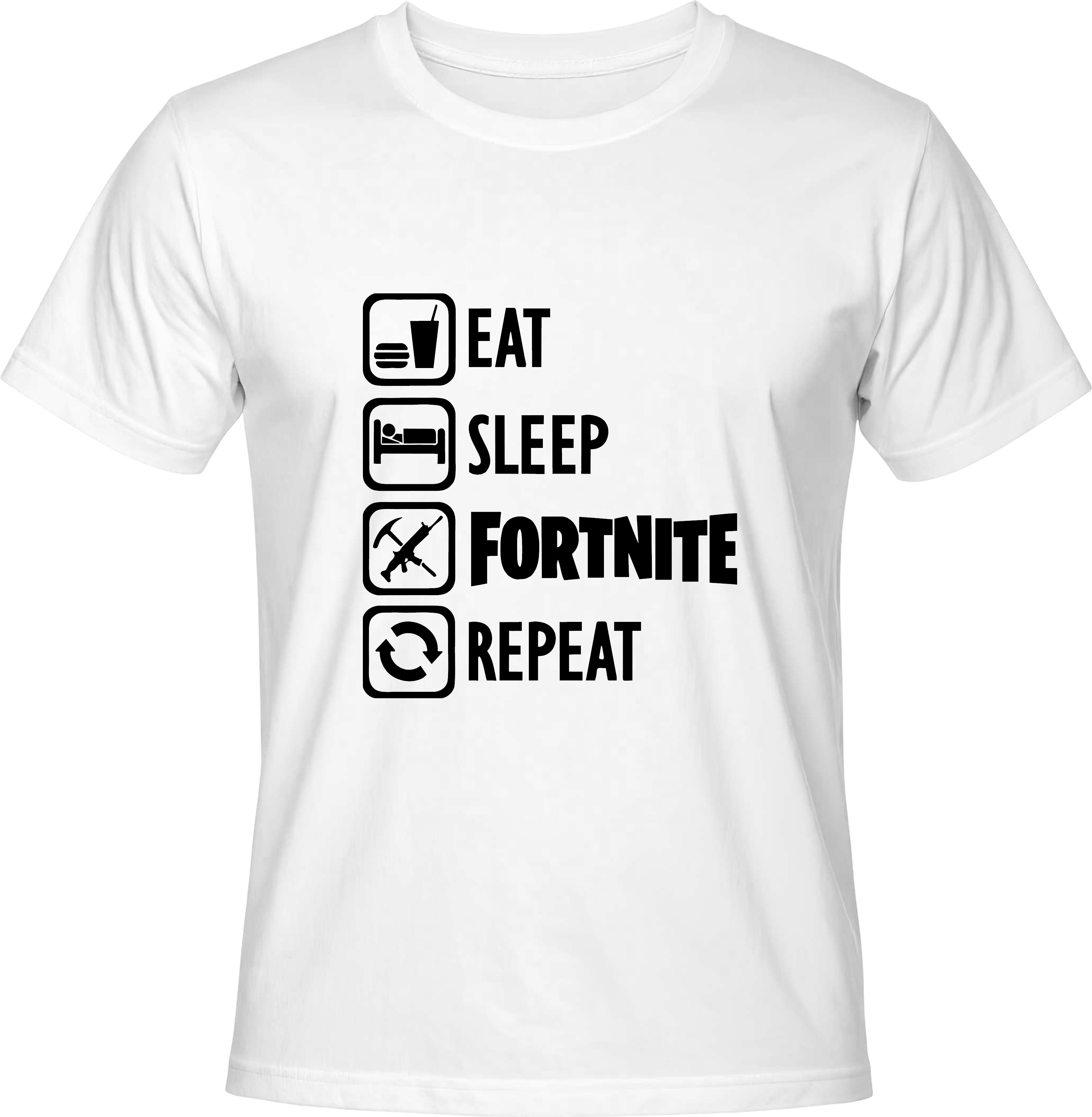 Тениска Eat, Sleep, FORTNITE, Repeat