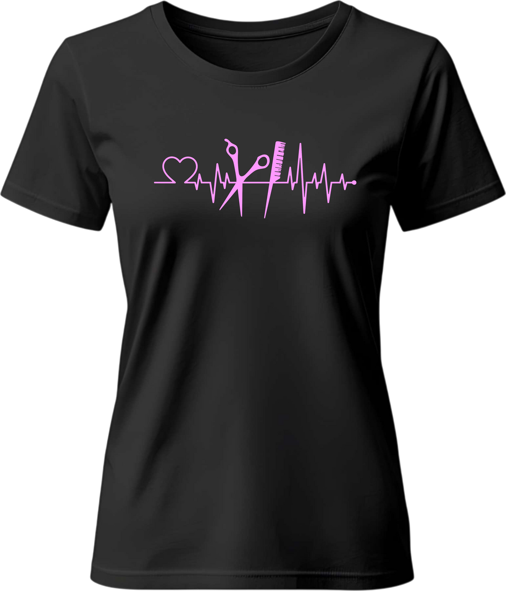 Тениска Heart line фризьорка