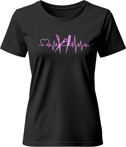 Тениска Heart line фризьорка