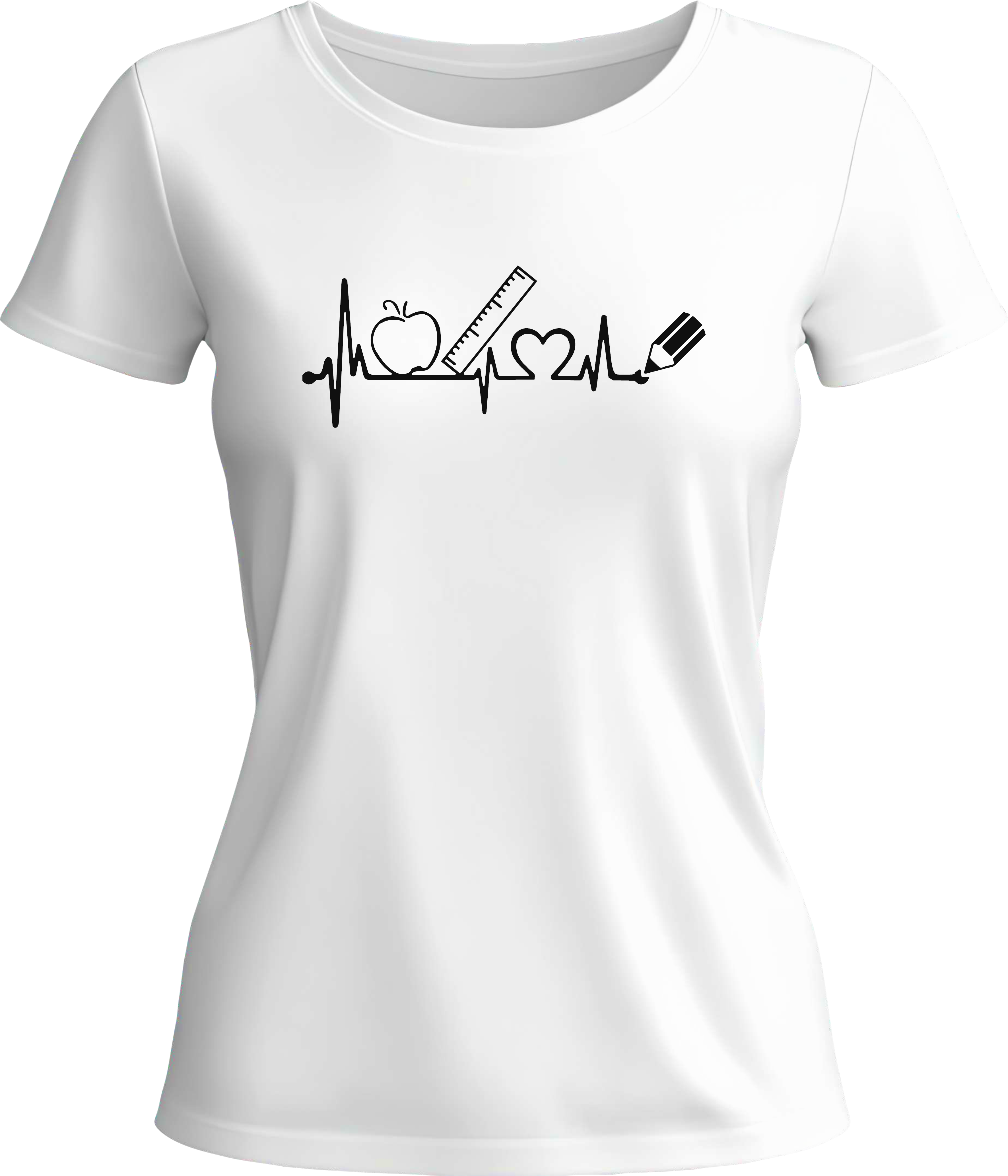 Тениска Heart line teacher