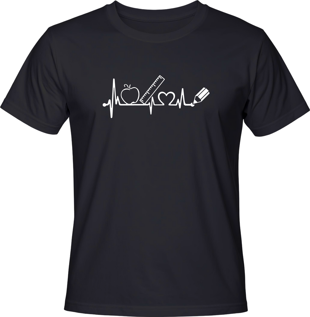 Тениска Heart line teacher