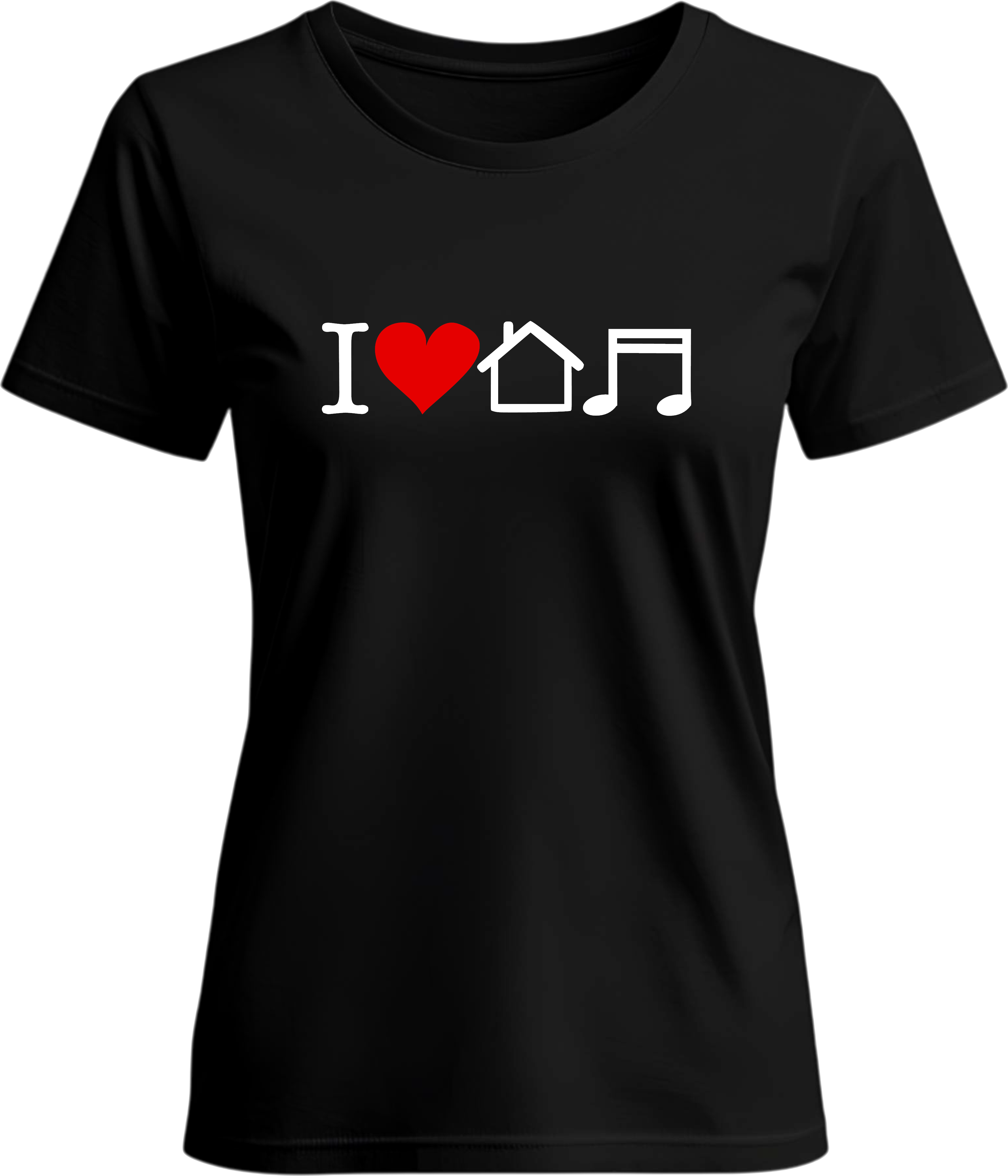 Тениска I love house music