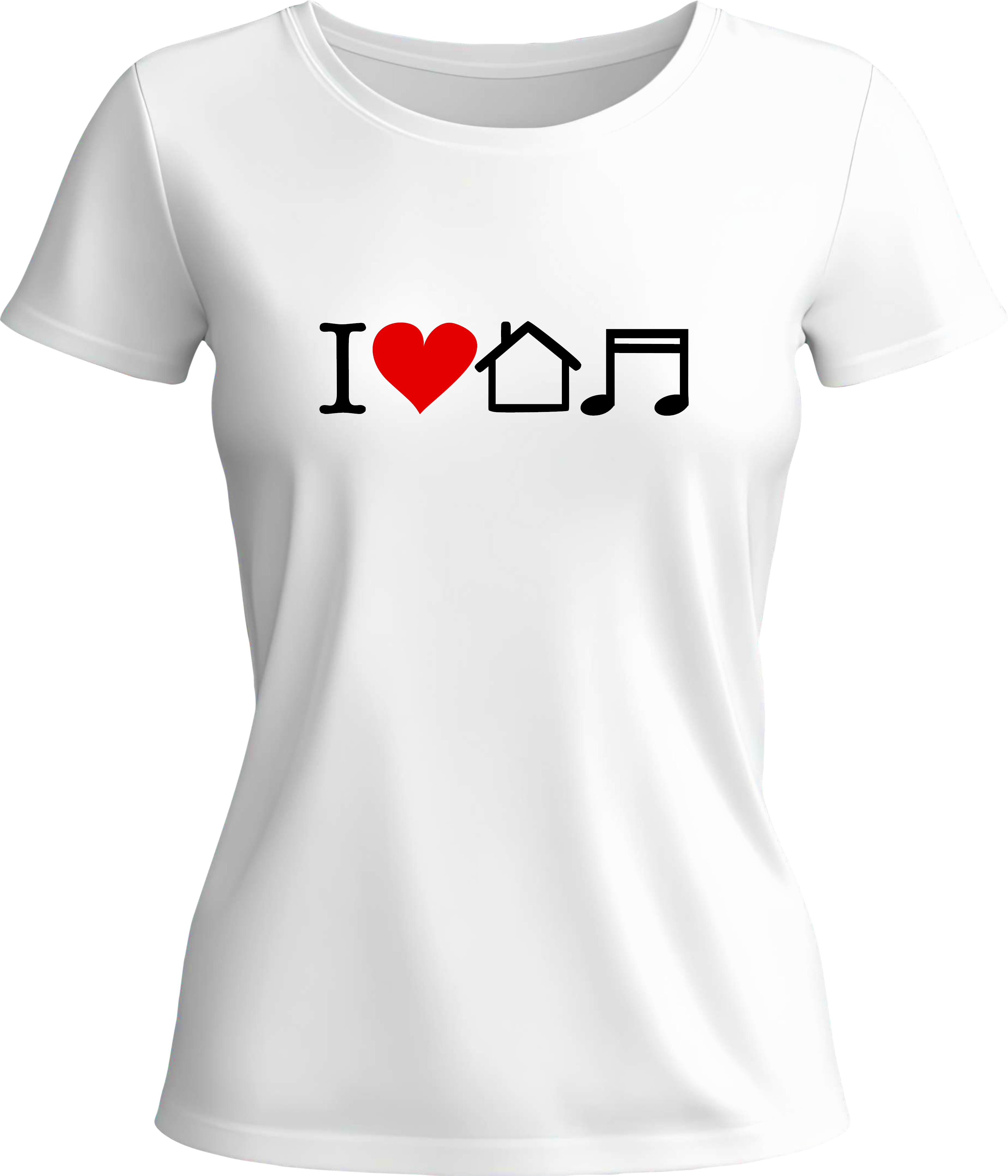 Тениска I love house music