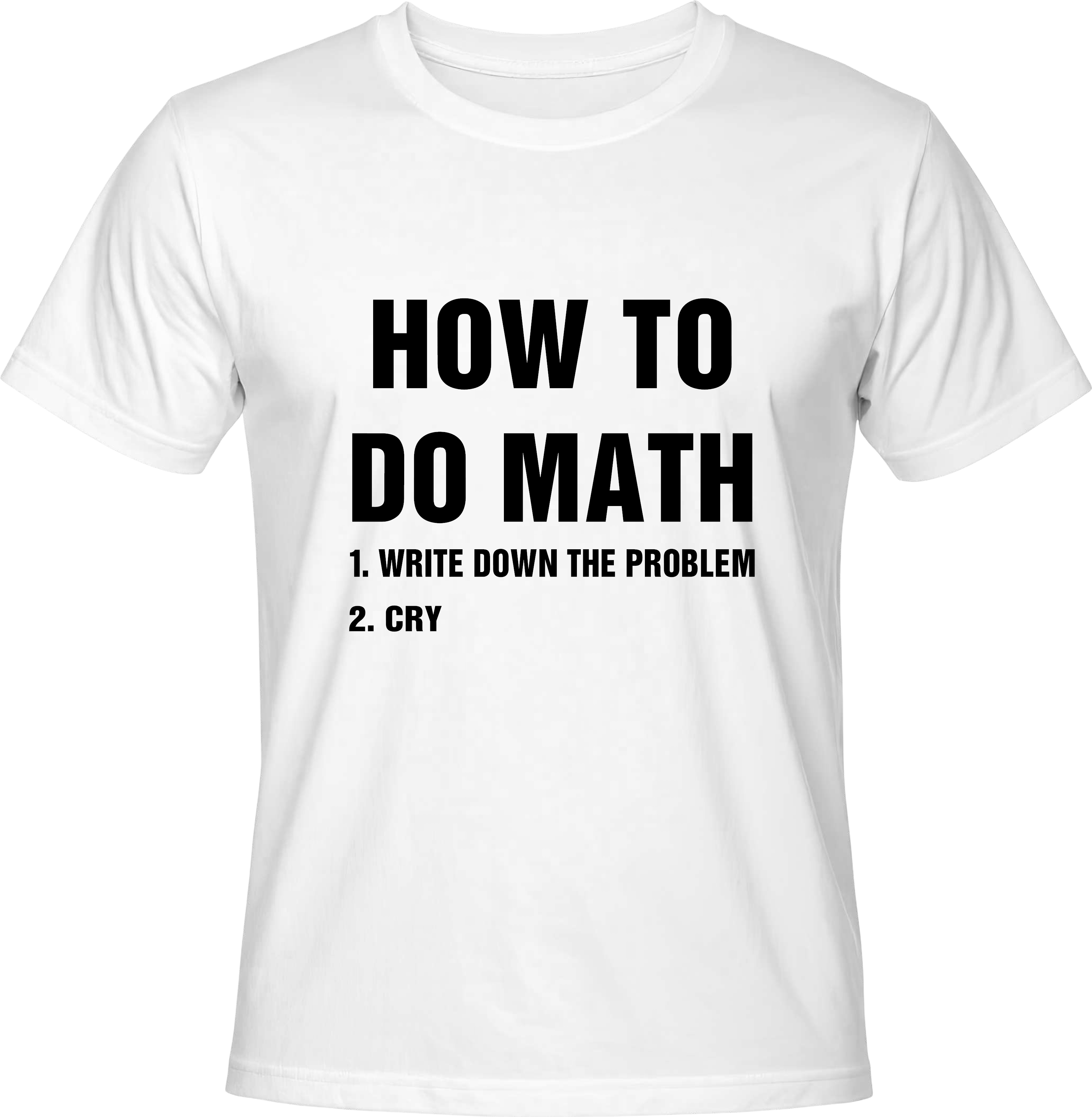 Тениска HOW TO DO MATH