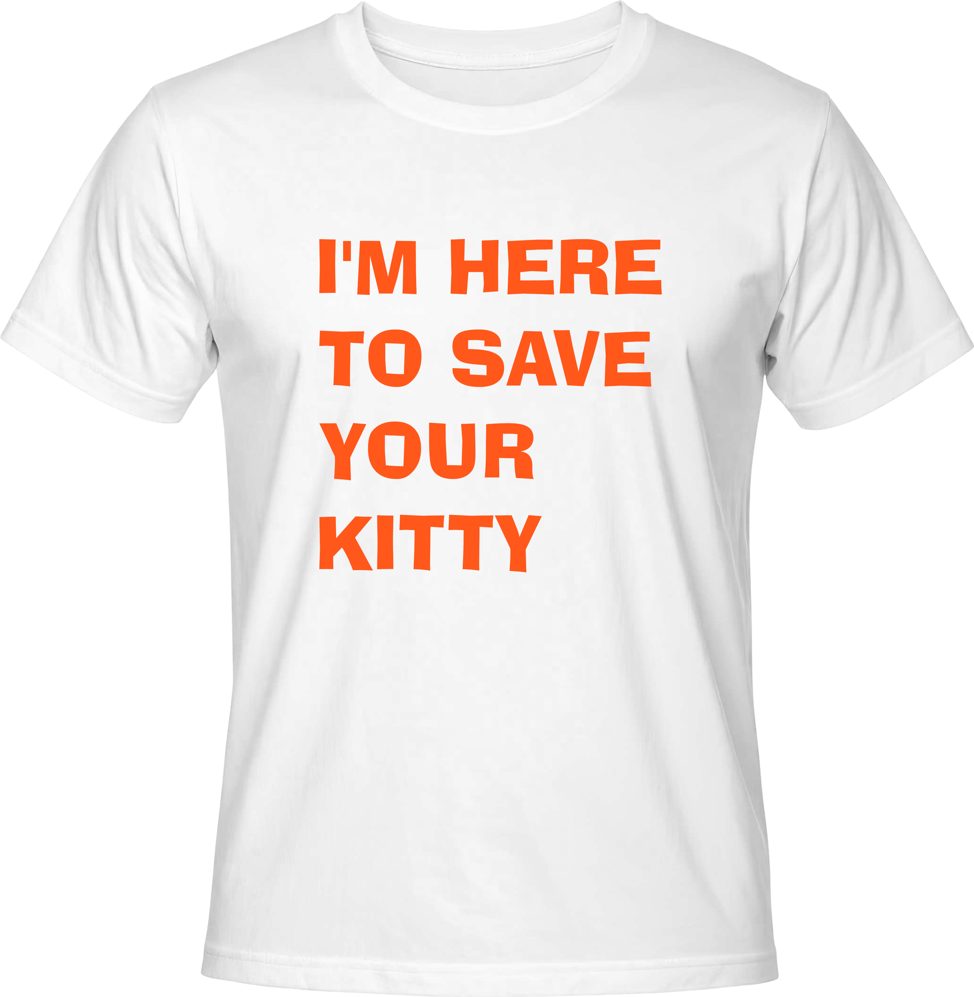 Тениска Here to save your kitty
