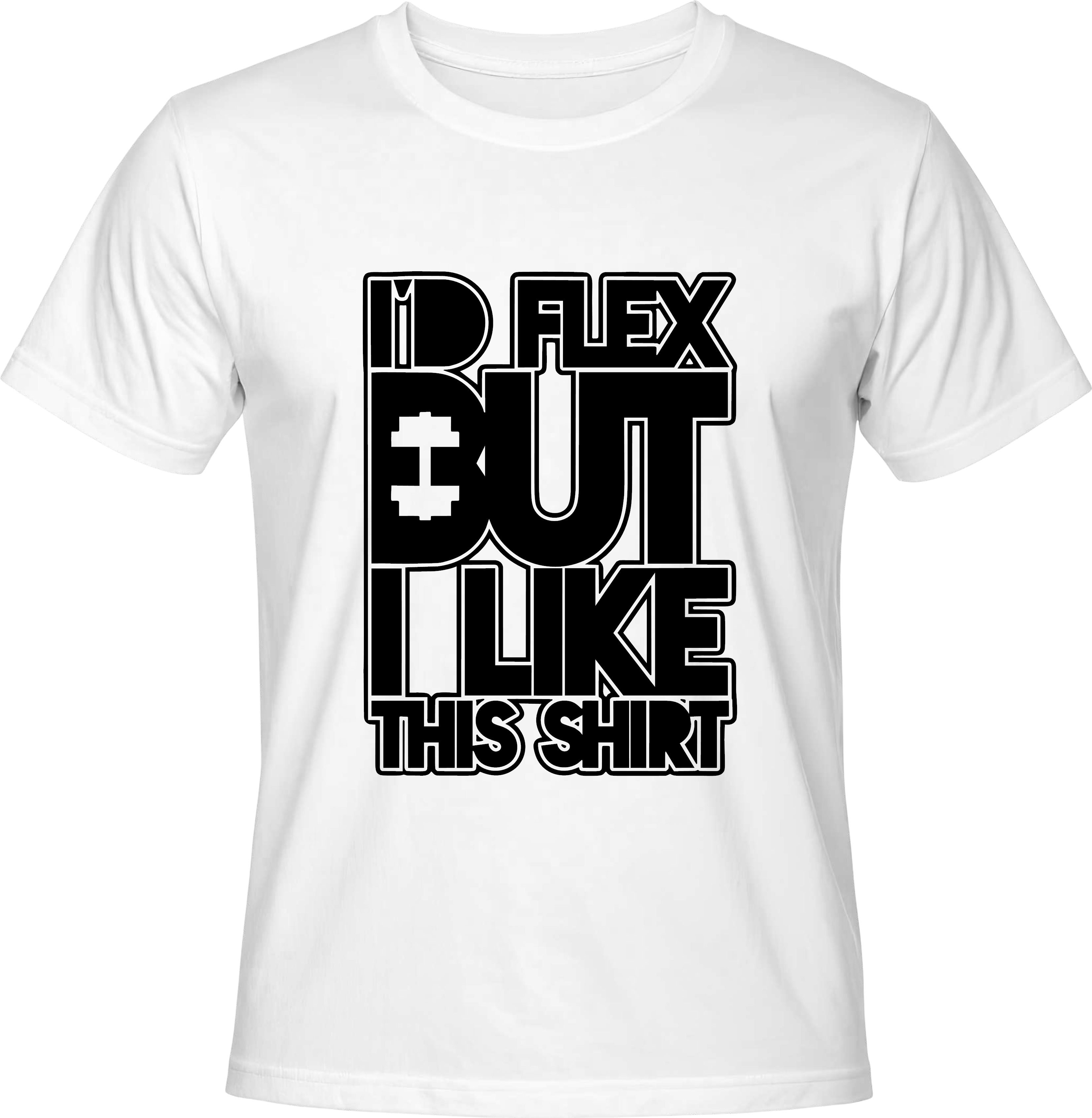 Тениска I'd flex but I like this shirt