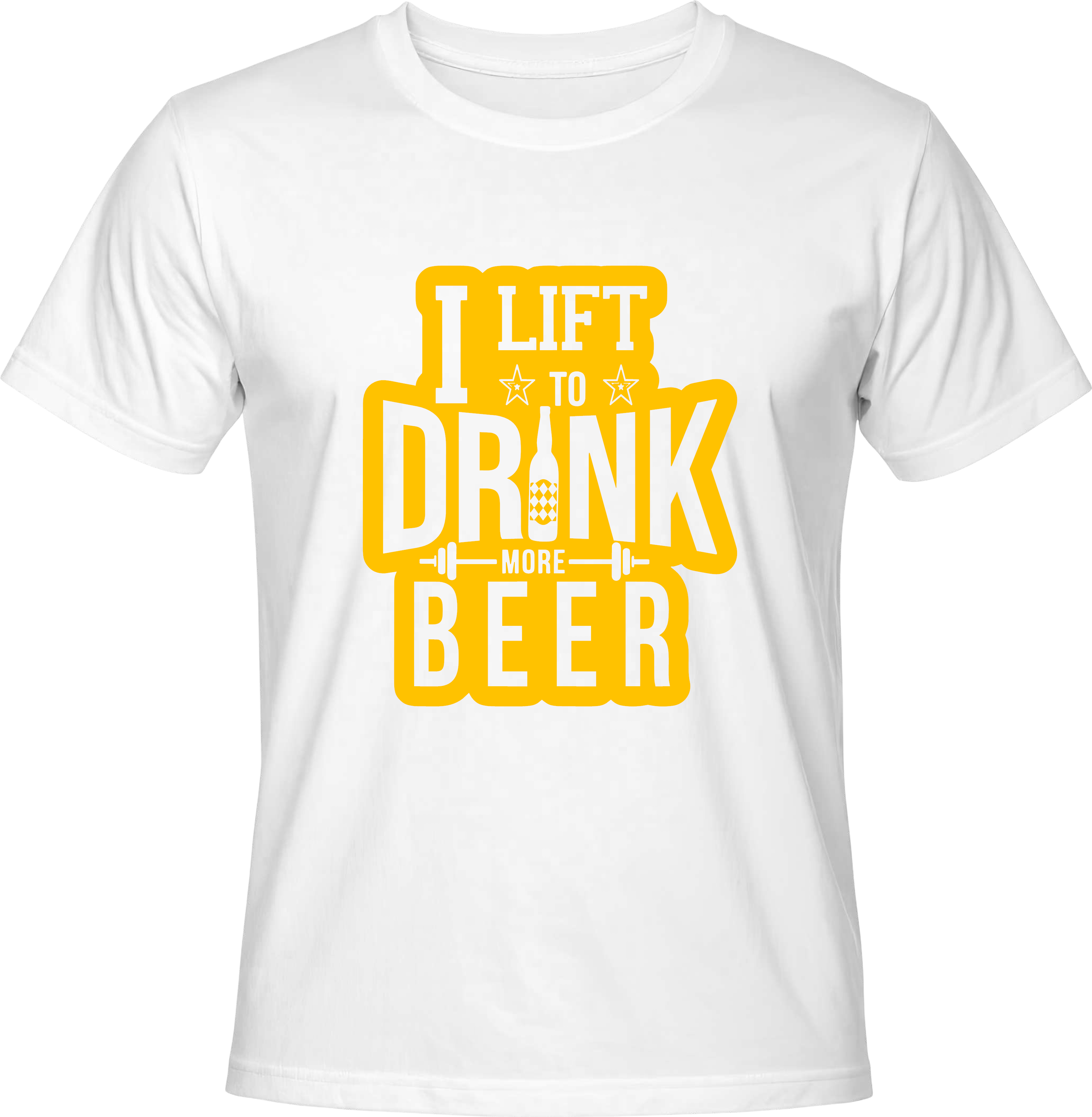 Тениска I lift to drink more beer