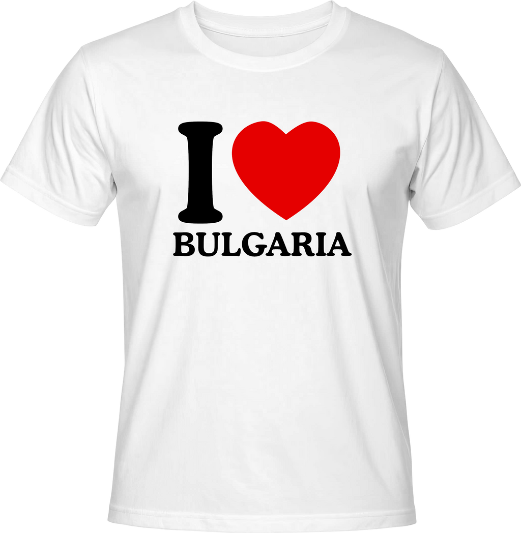 Тениска I love Bulgaria