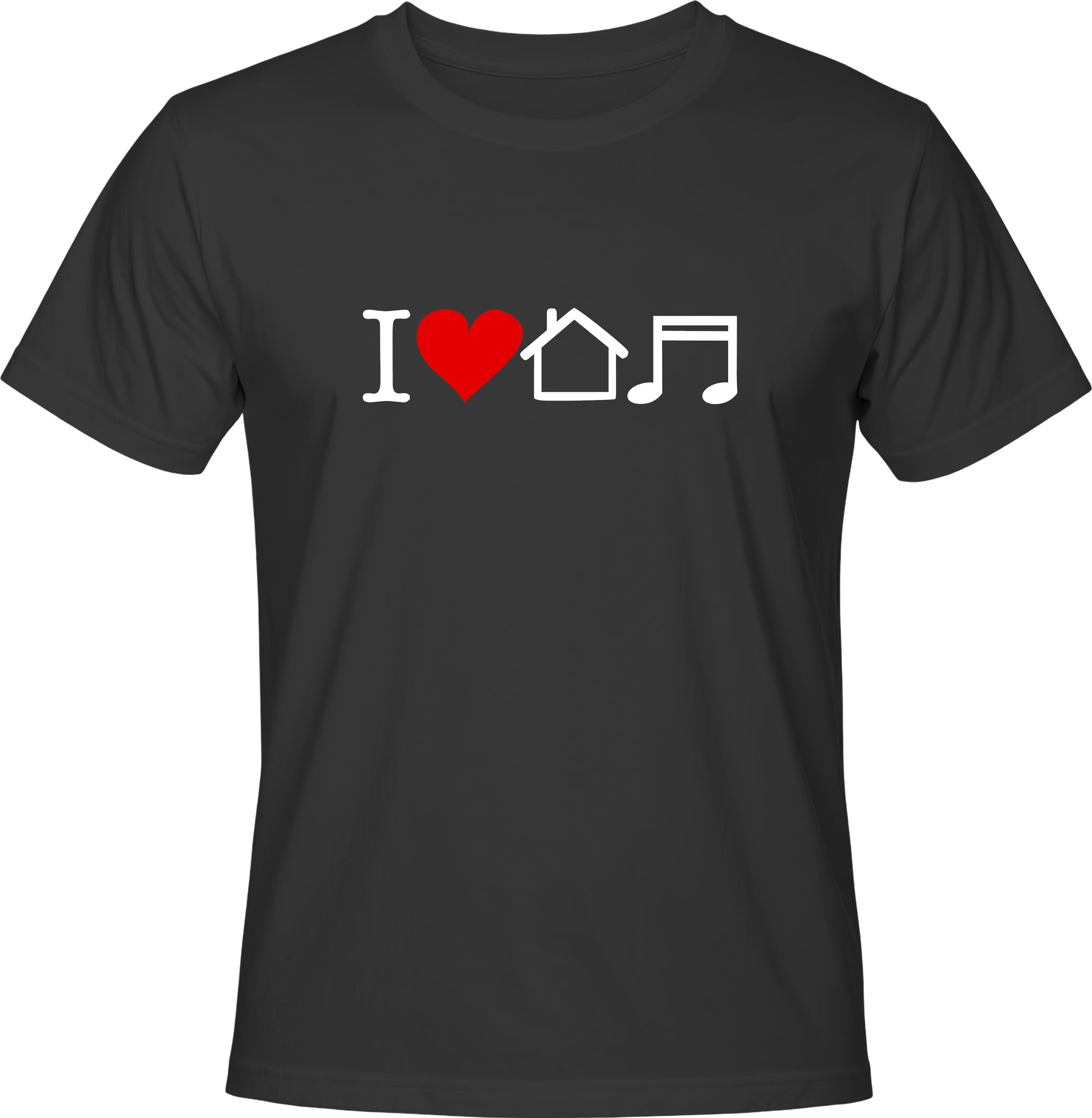 Тениска I love house music