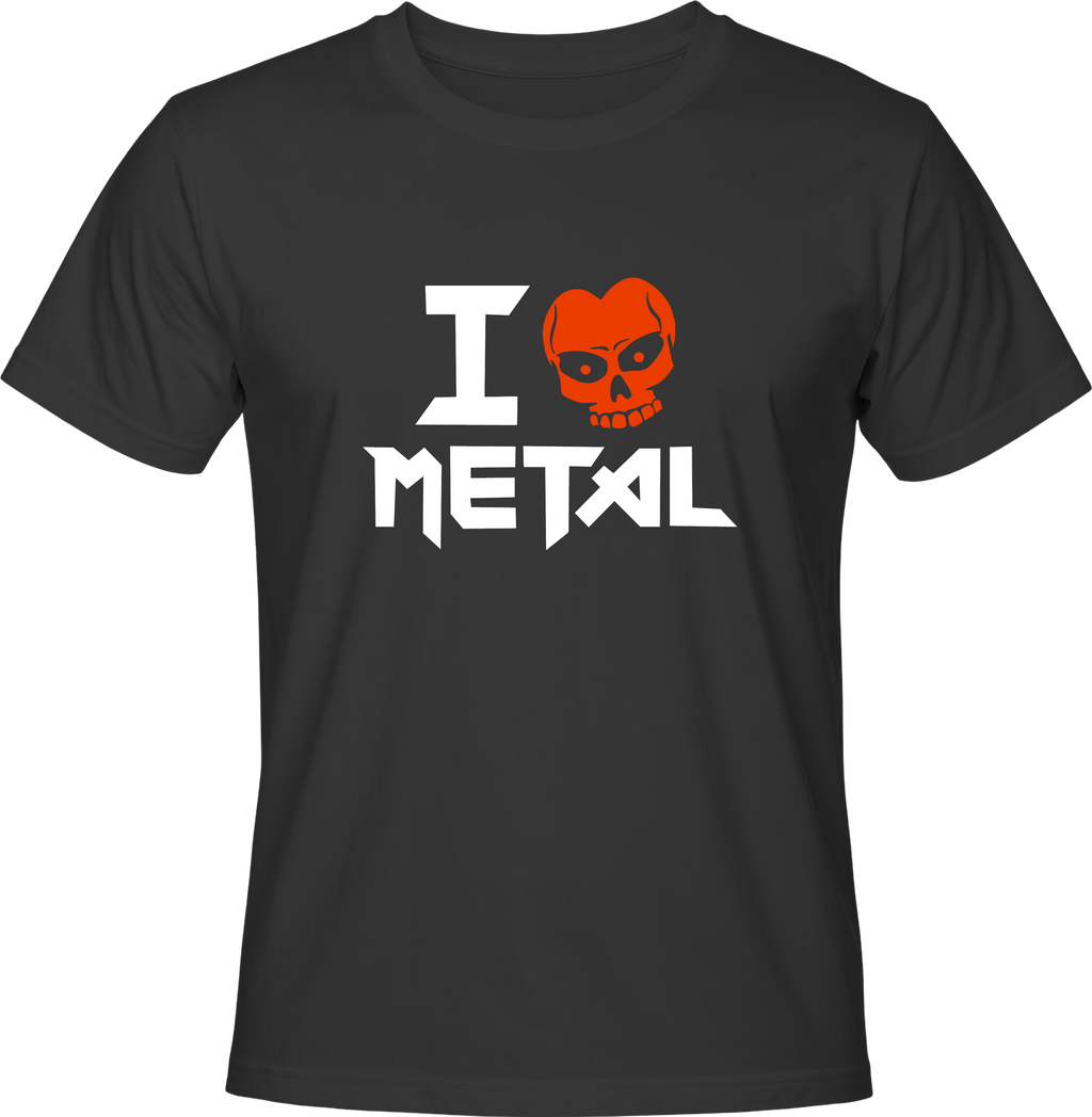Тениска I LOVE METAL