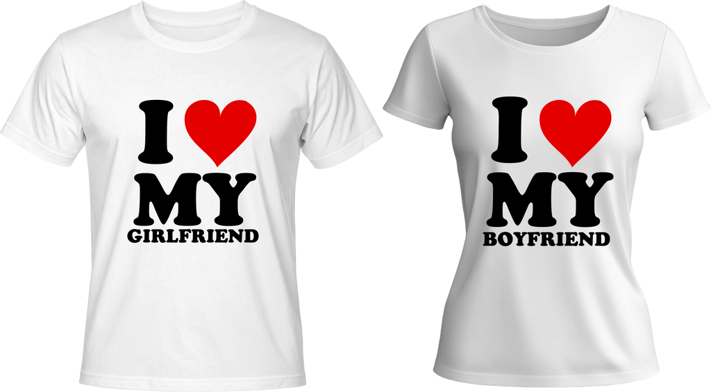 Тениски I LOVE MY GIRLFRIEND / BOYFRIEND