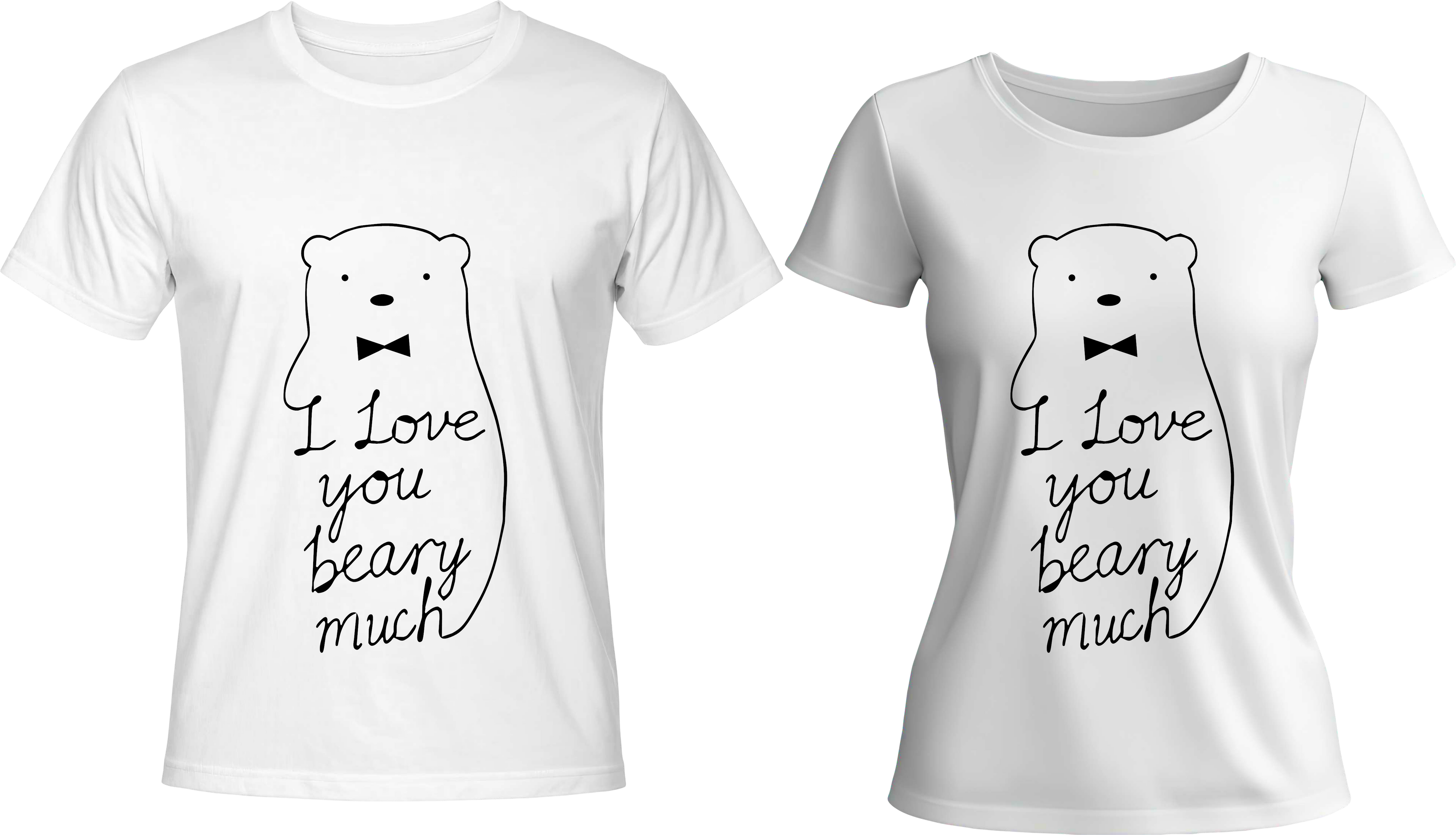 Тениски I LOVE YOU BEARY MUCH