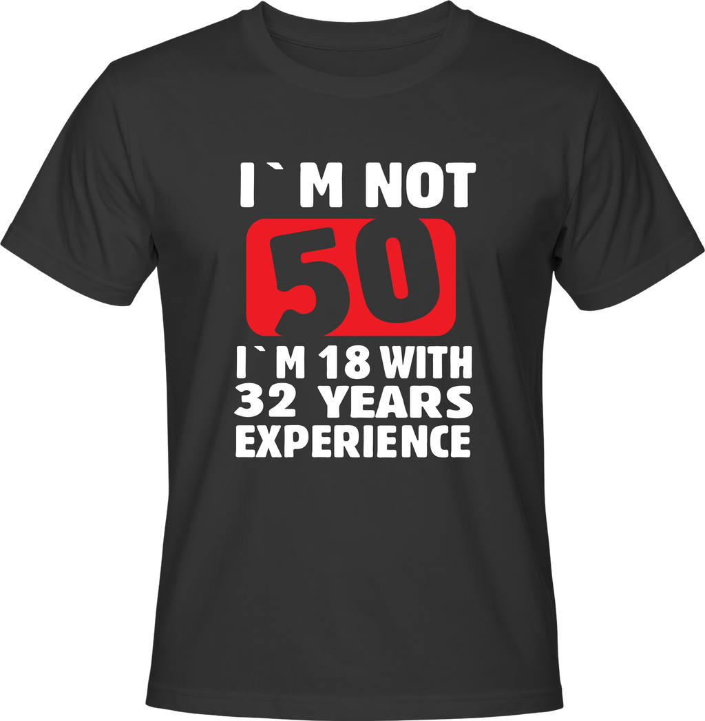 Тениска I'M NOT 50
