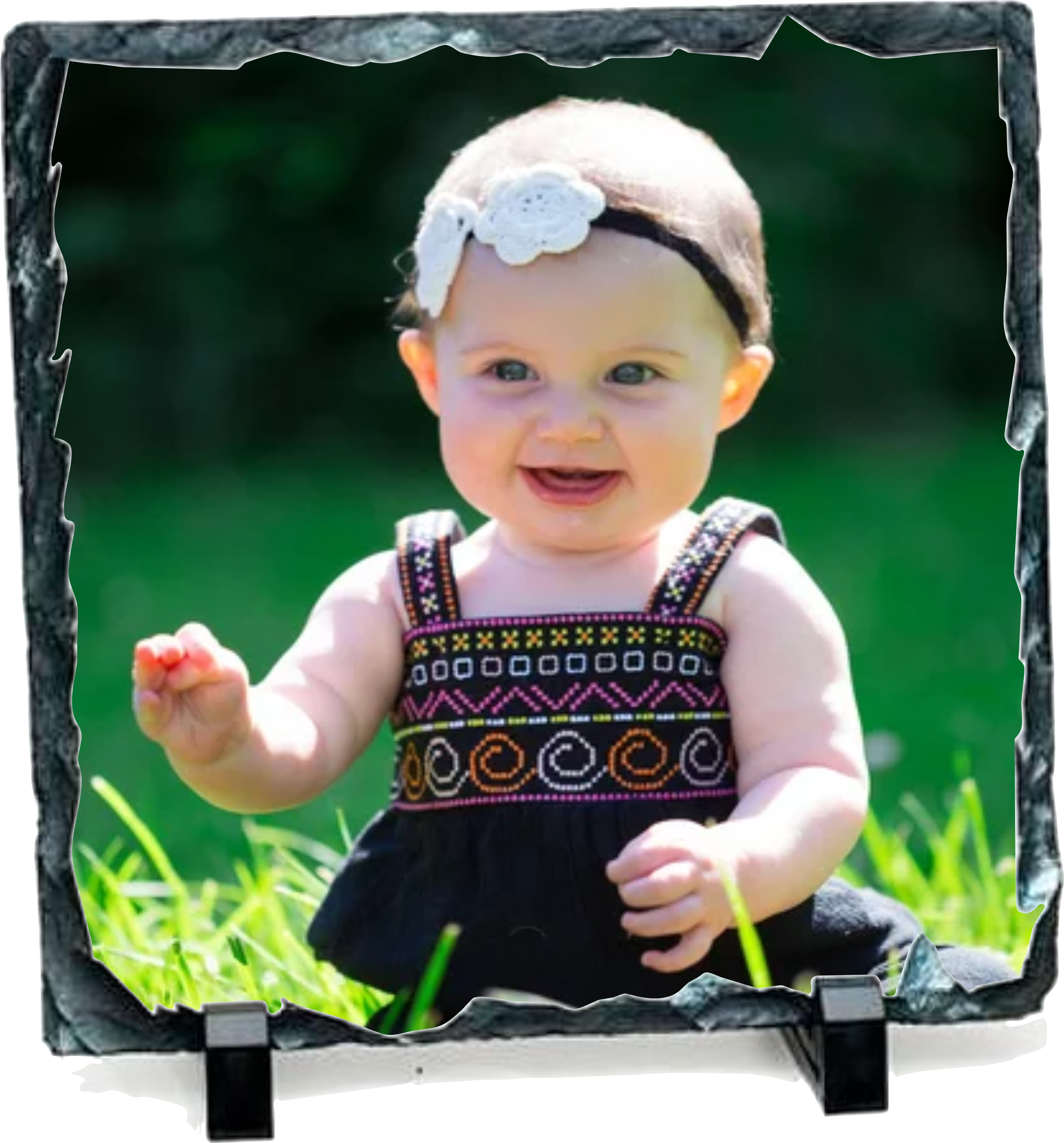 Камък със снимка (квадрат)