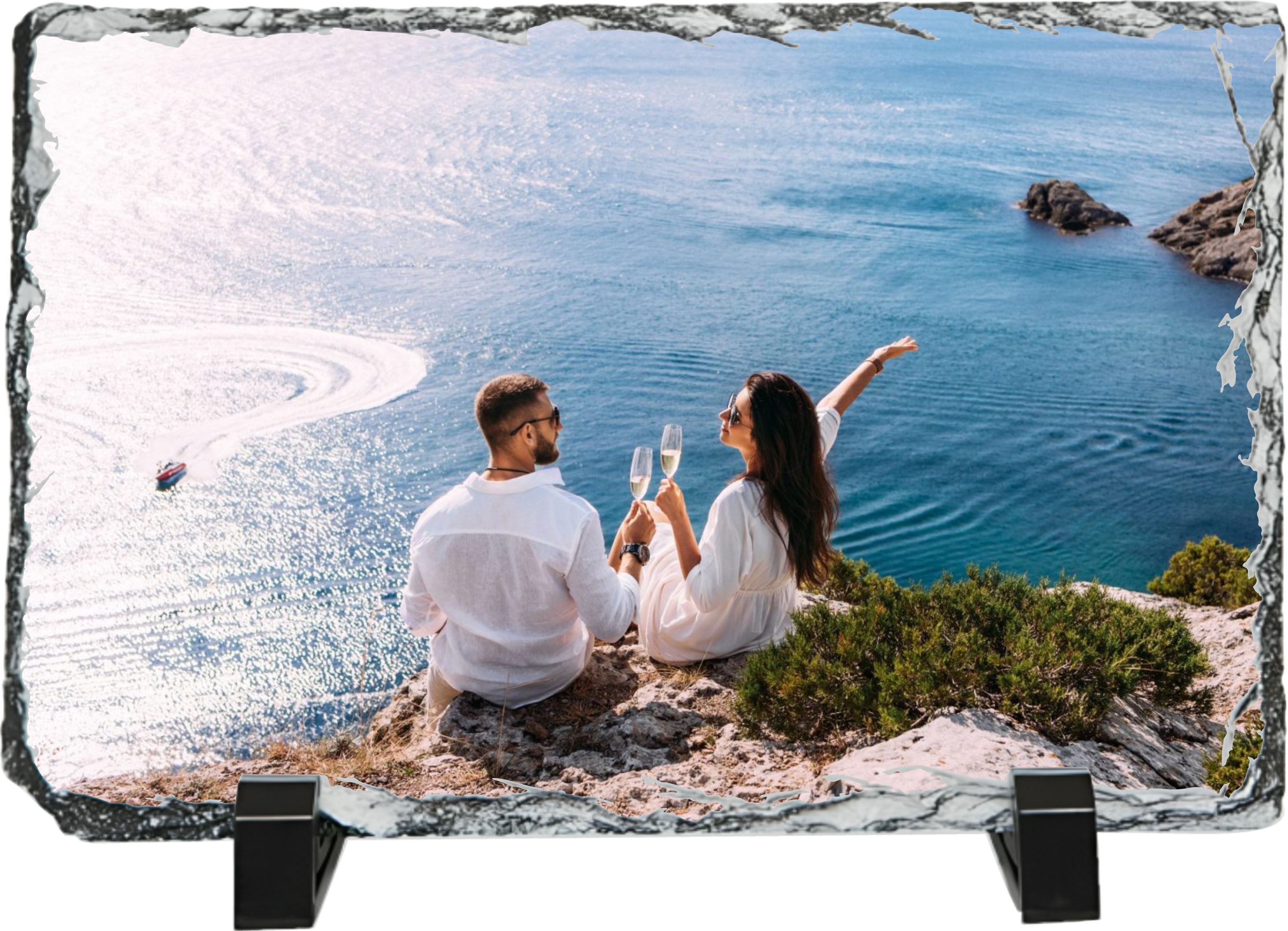 Камък със снимка (правоъгълник)