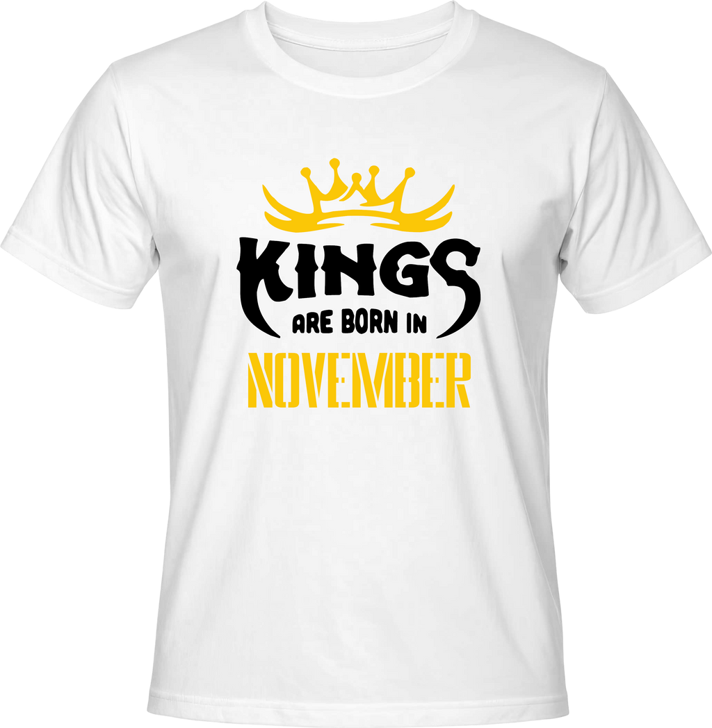 Тениска Kings are born in November