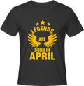 Тениска Legends are born in ...