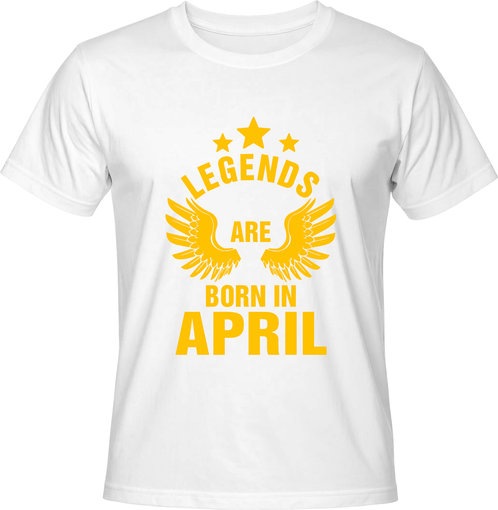 Тениска Legends are born in ...