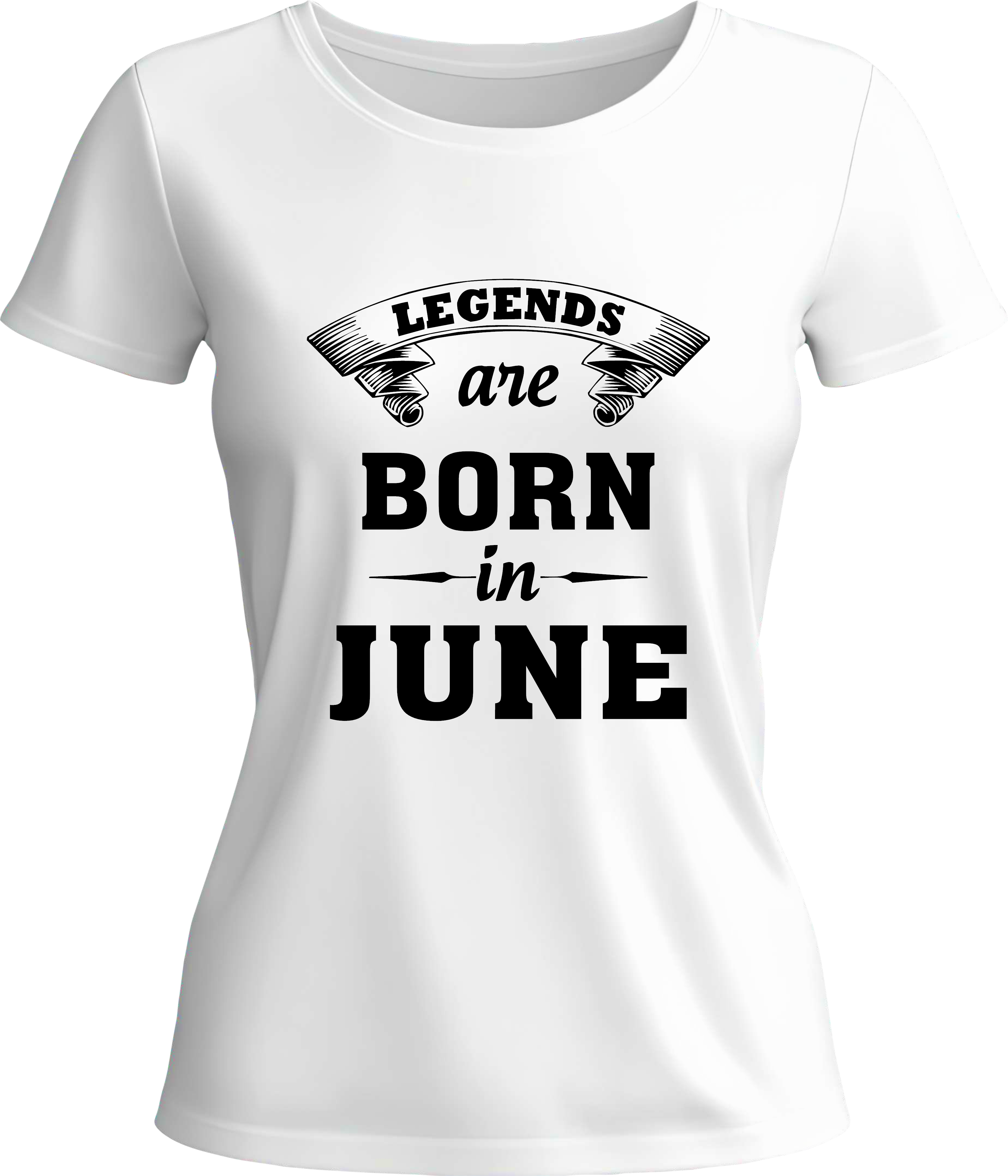 Тениска Legends are born in (June)