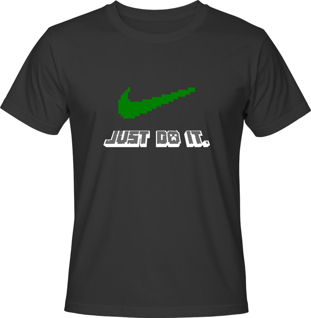 Тениска Minecraft just do it.