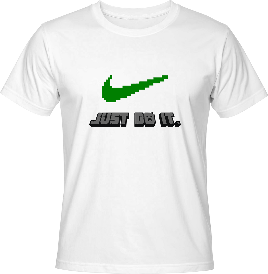 Тениска Minecraft just do it.
