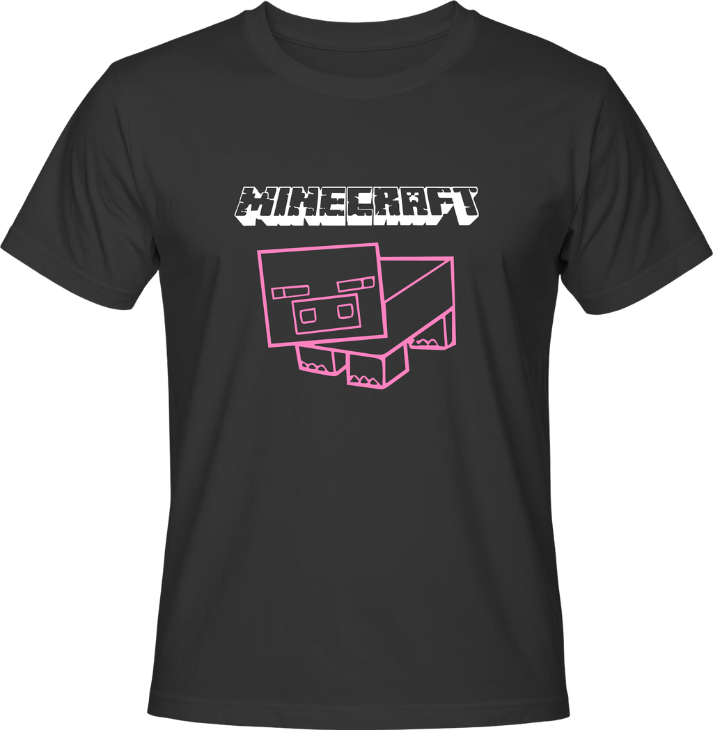 Тениска Minecraft Pig