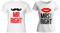 Тениски MR RIGHT / MRS always RIGHT