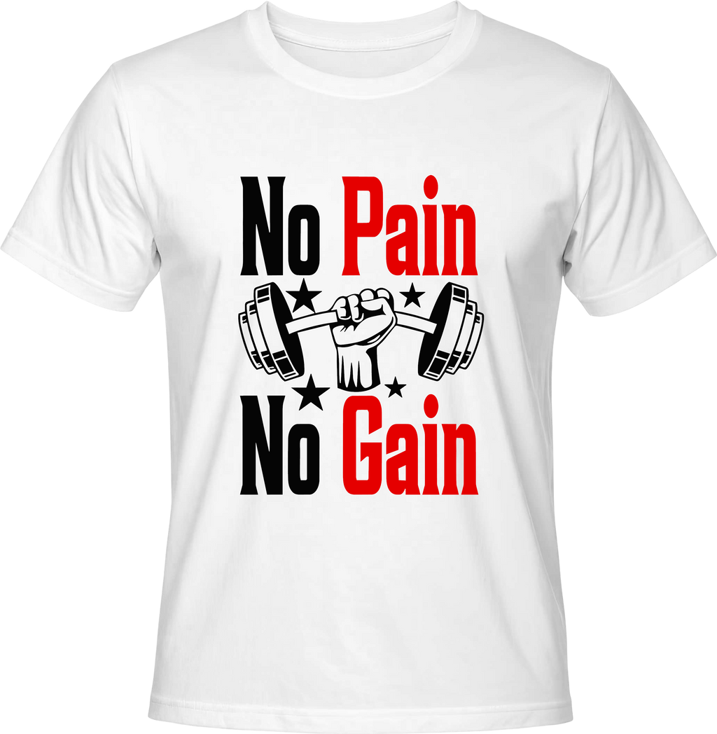 Тениска NO PAIN NO GAIN