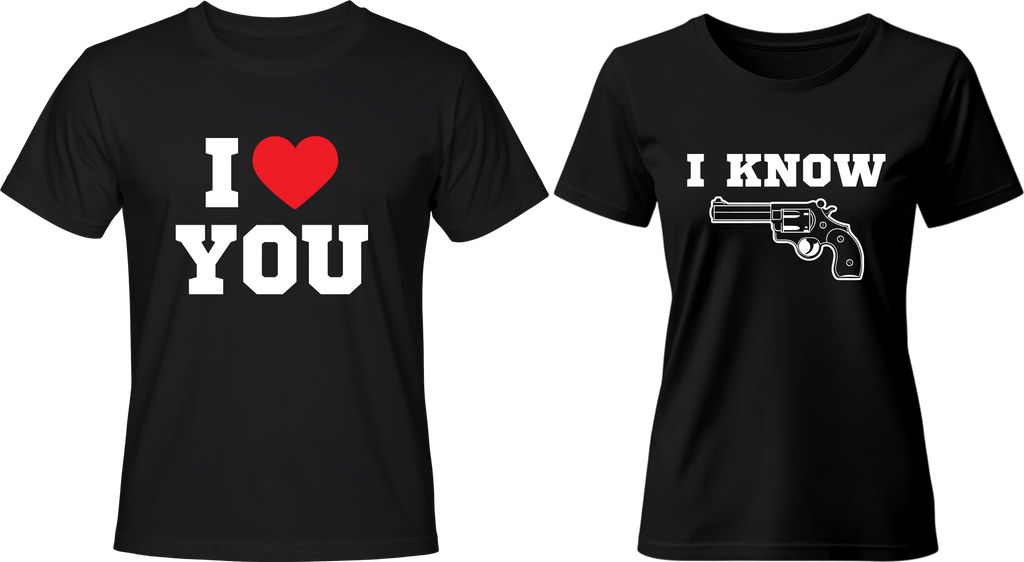 Тениски I love you / I know