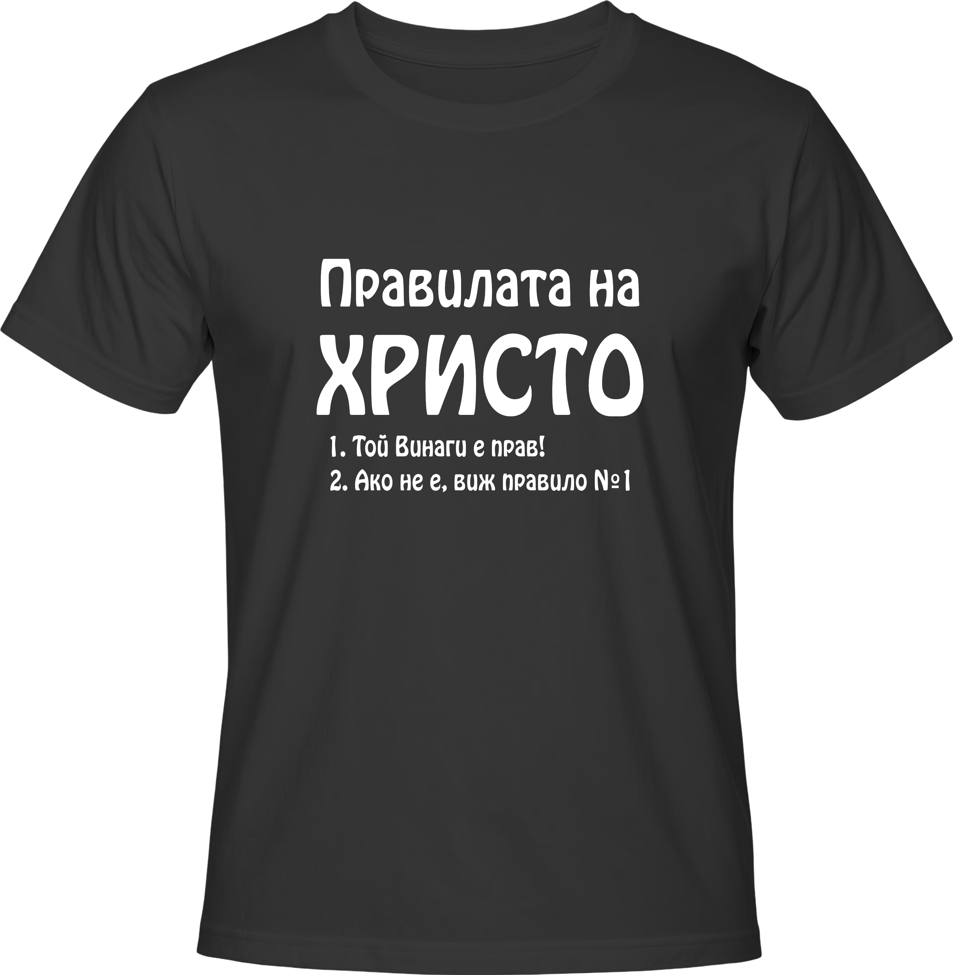 Тениска Правилата на Христо