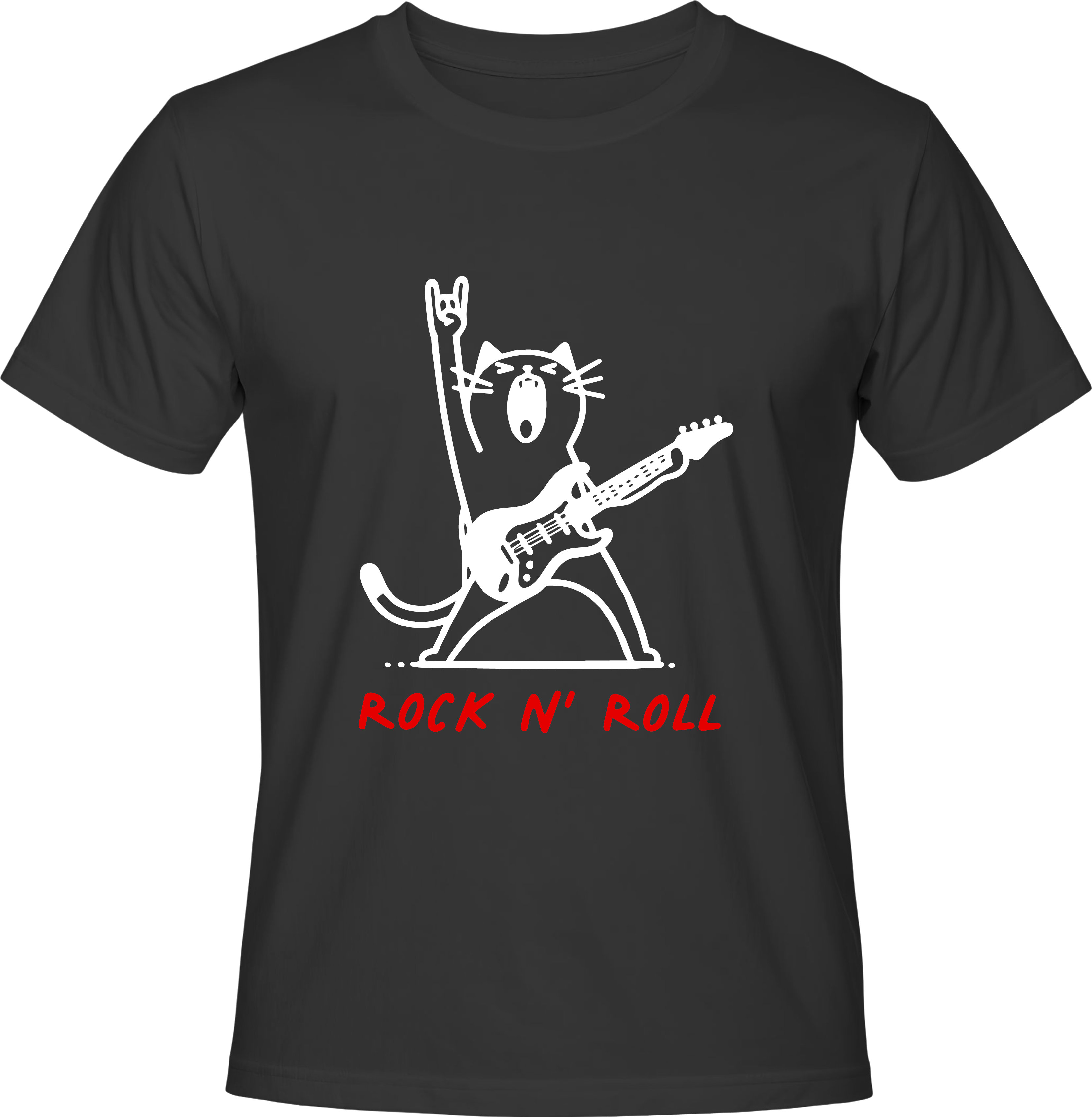 Тениска Rock and Roll Cat