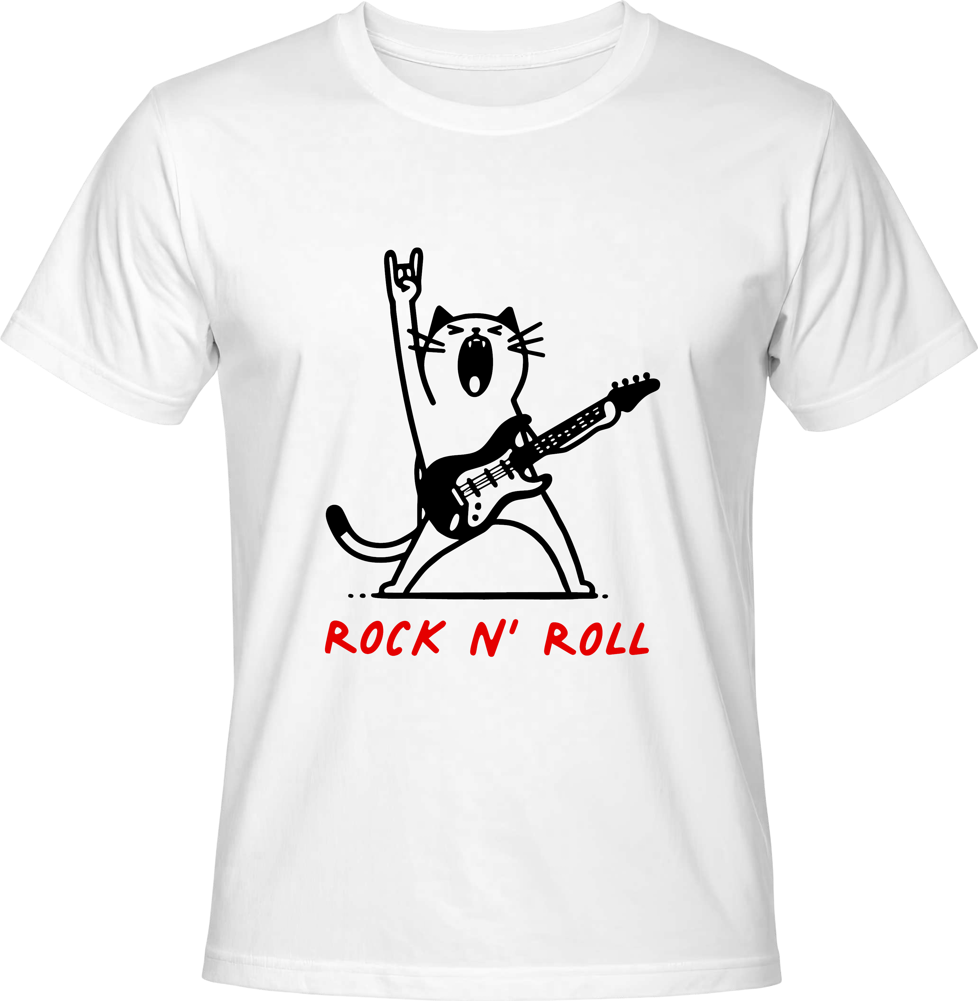 Тениска Rock and Roll Cat