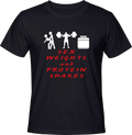 Тениска S*x weight and protein shakes