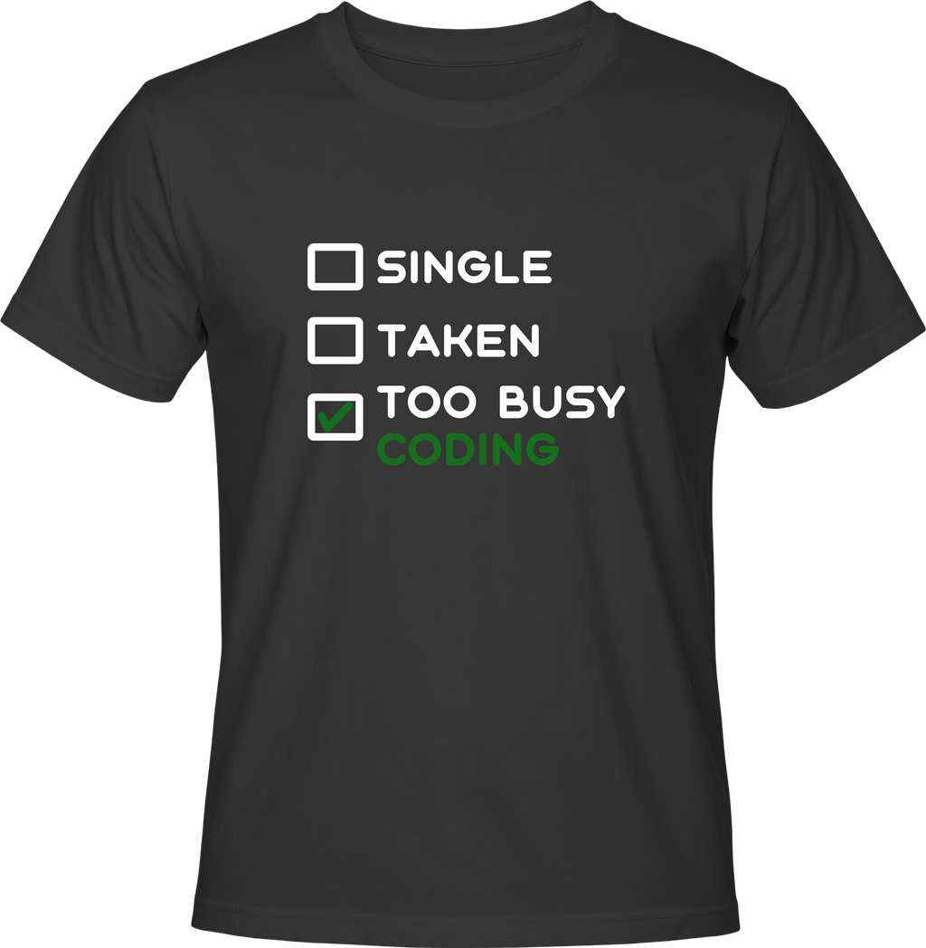 Тениска Too Busy Coding